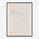 Hand Line Art Print