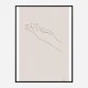 Hand Line Art Print