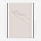 Hand Line Art Print