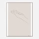 Hand Line Art Print