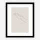 Hand Line Art Print