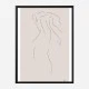 Woman Line Art Print