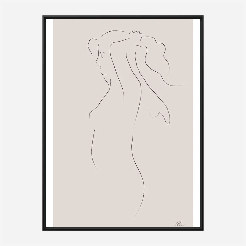 Woman Line Art Print