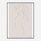 Woman Line Art Print