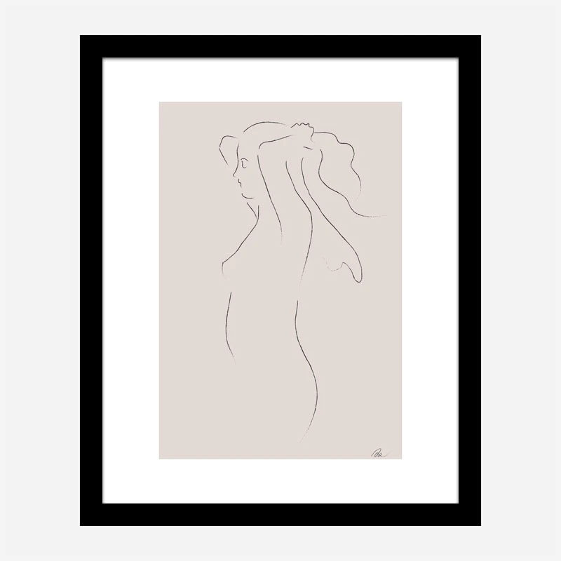 Woman Line Art Print