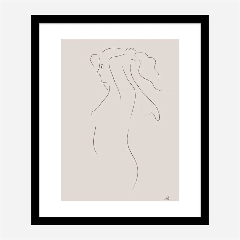 Woman Line Art Print