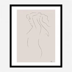 Woman Line Art Print