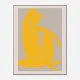 Yellow Figure Line Art Print