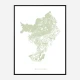 Barcelona Map Wall Art Print