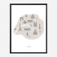 Paris Map Wall Art Print