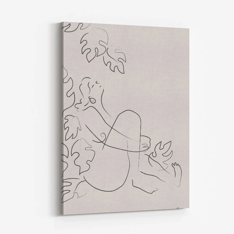 Embrace Nature Beige Art Print