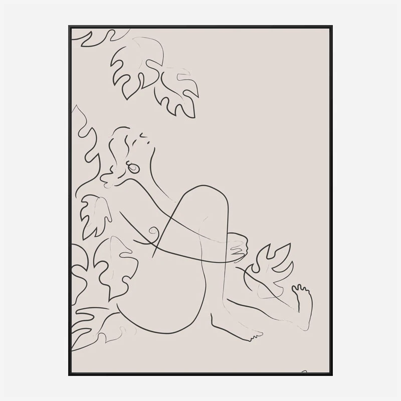 Embrace Nature Beige Art Print