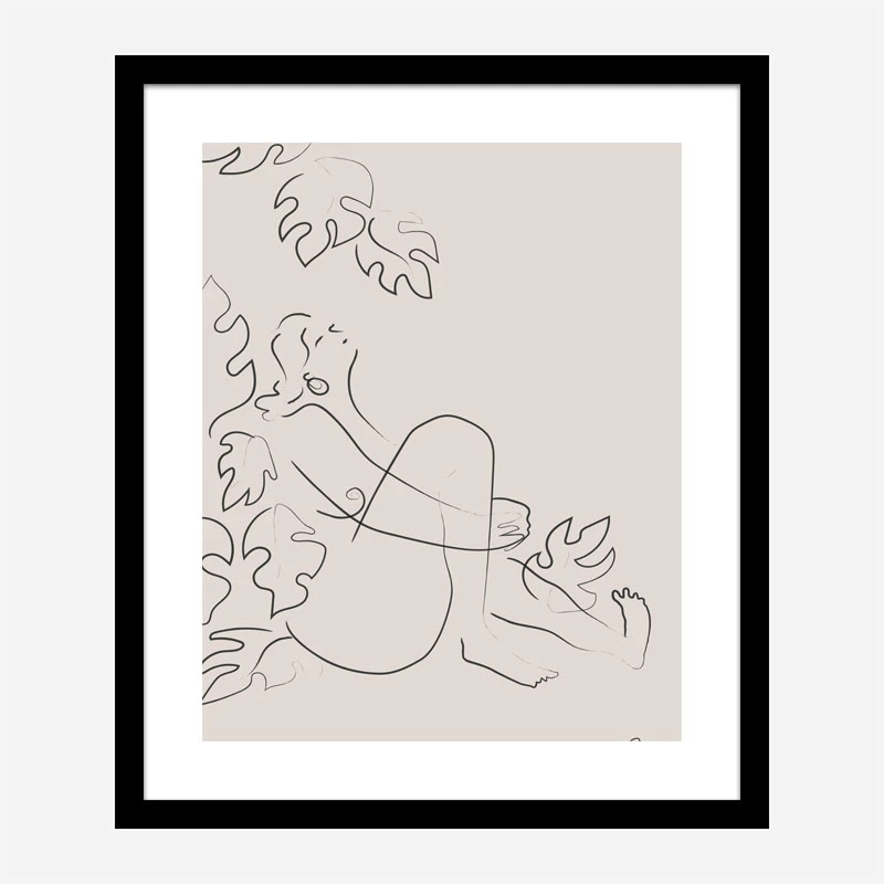 Embrace Nature Beige Art Print