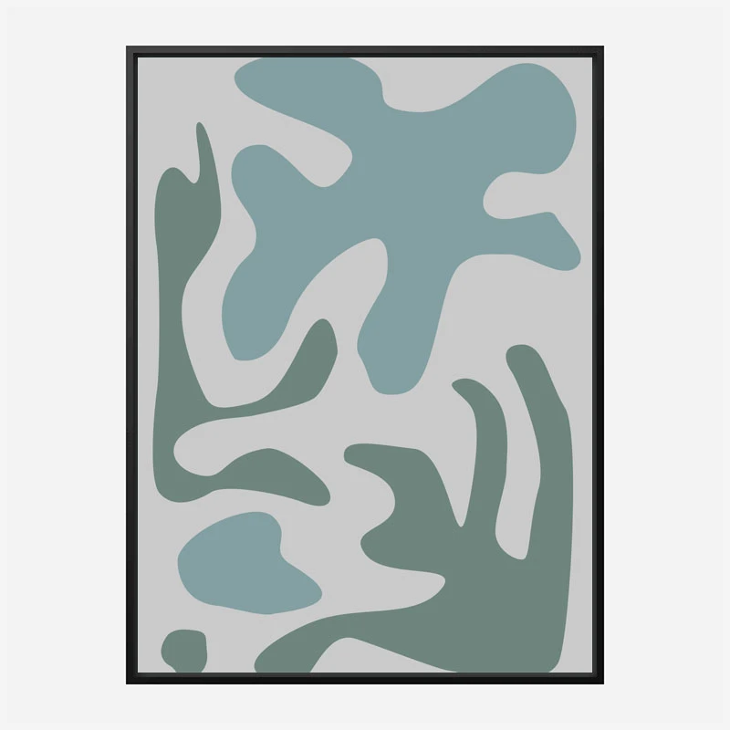 Seaweed Teal No 2 Art Print