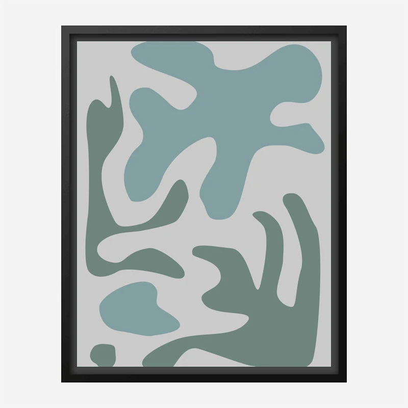 Seaweed Teal No 2 Art Print