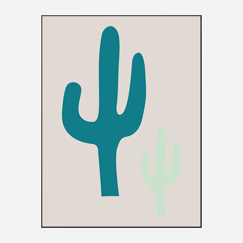 Cactus Beige Art Print