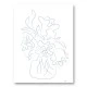 Flower Bouquet Sketch Art Print