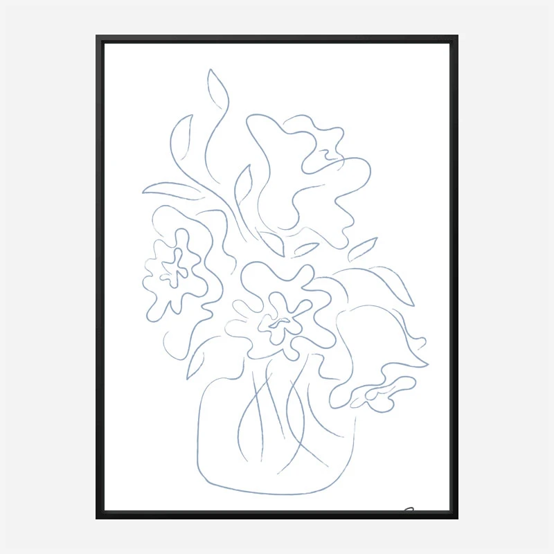 Flower Bouquet Sketch Art Print