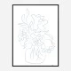 Flower Bouquet Sketch Art Print