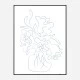Flower Bouquet Sketch Art Print