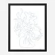 Flower Bouquet Sketch Art Print