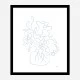 Flower Bouquet Sketch Art Print