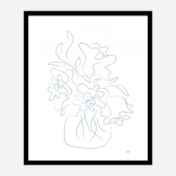 Flower Bouquet Sketch Art Print