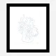 Flower Bouquet Sketch Art Print
