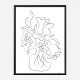 Flower Bouquet White Art Print