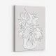 Flower Bouquet Grey Art Print