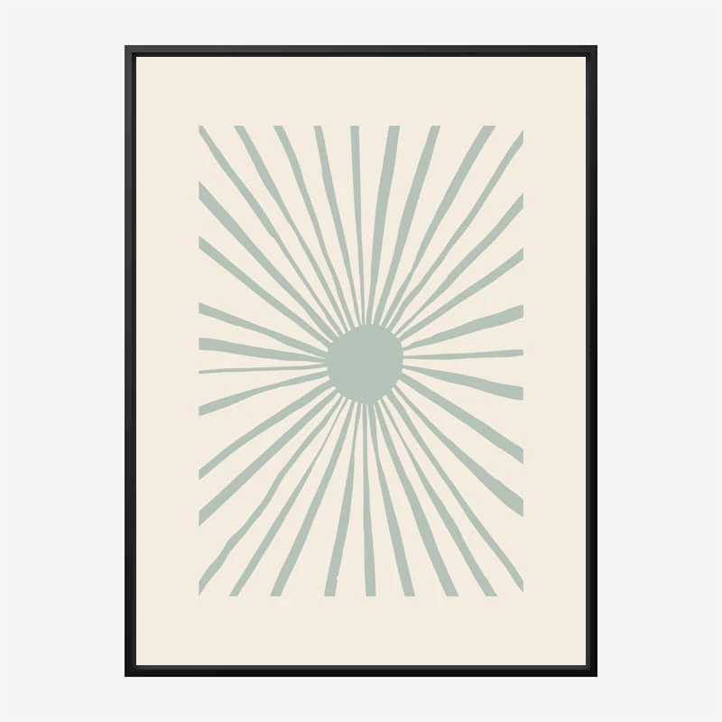 The Sun Grey Art Print