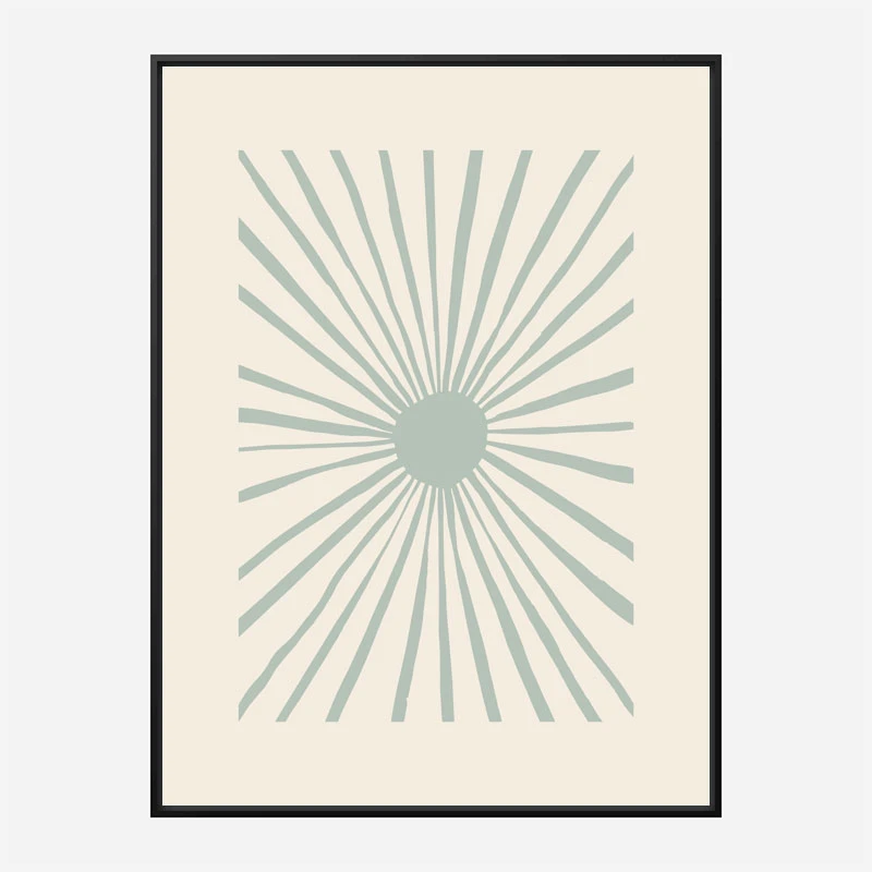 The Sun Grey Art Print