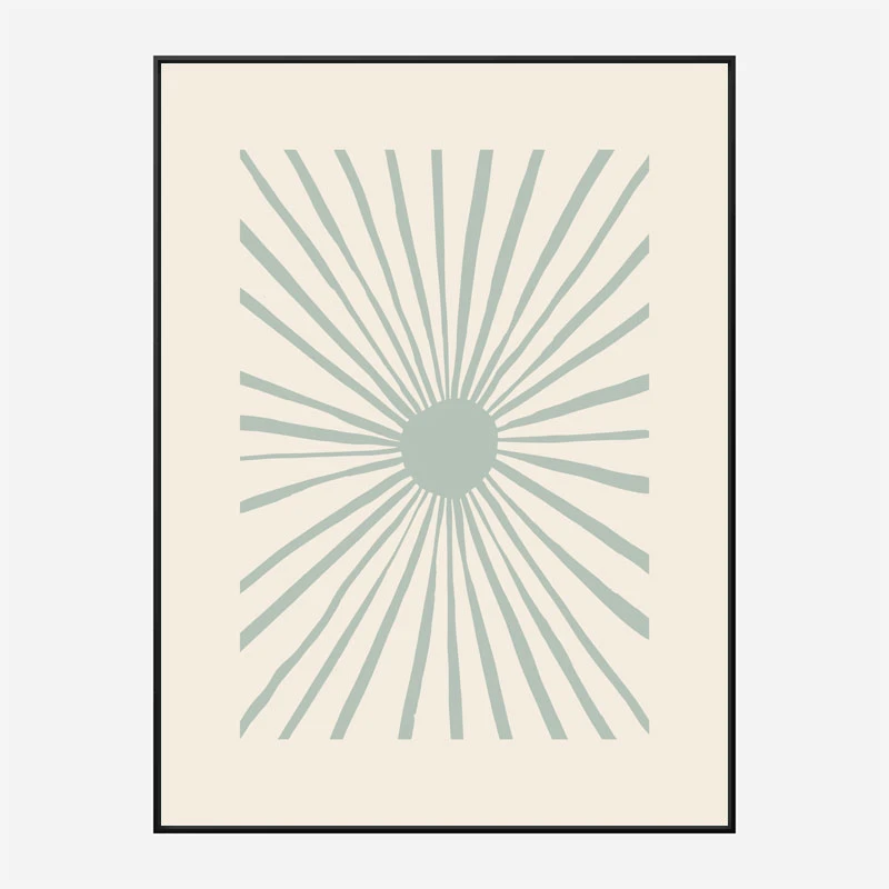 The Sun Grey Art Print