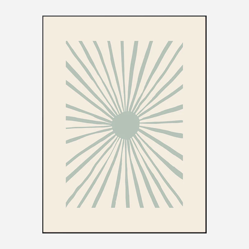 The Sun Grey Art Print