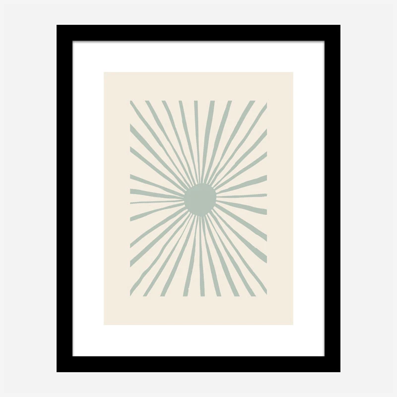 The Sun Grey Art Print