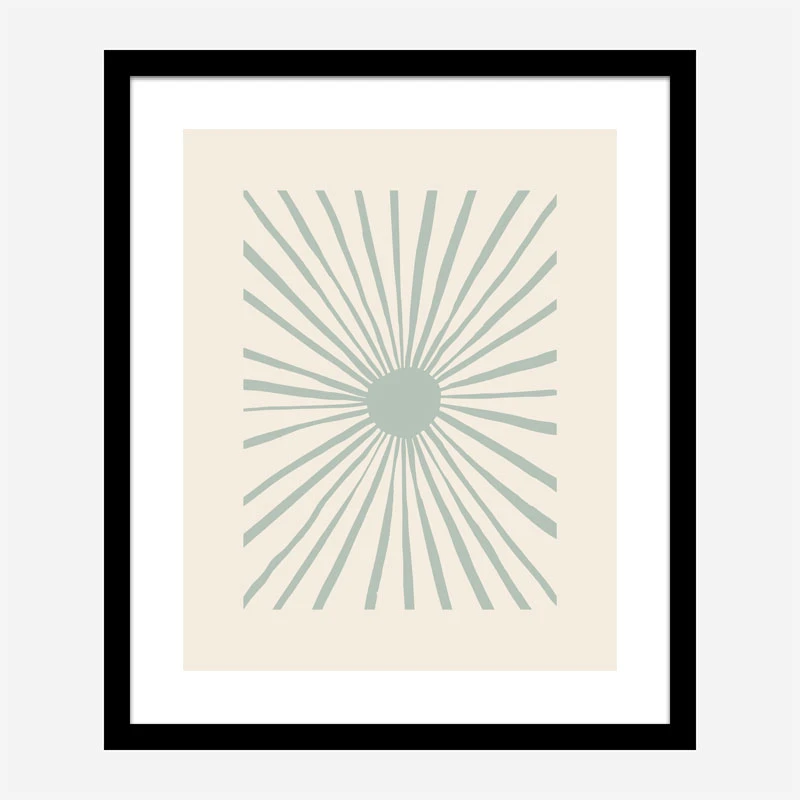 The Sun Grey Art Print