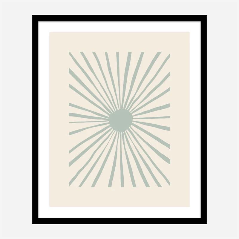 The Sun Grey Art Print
