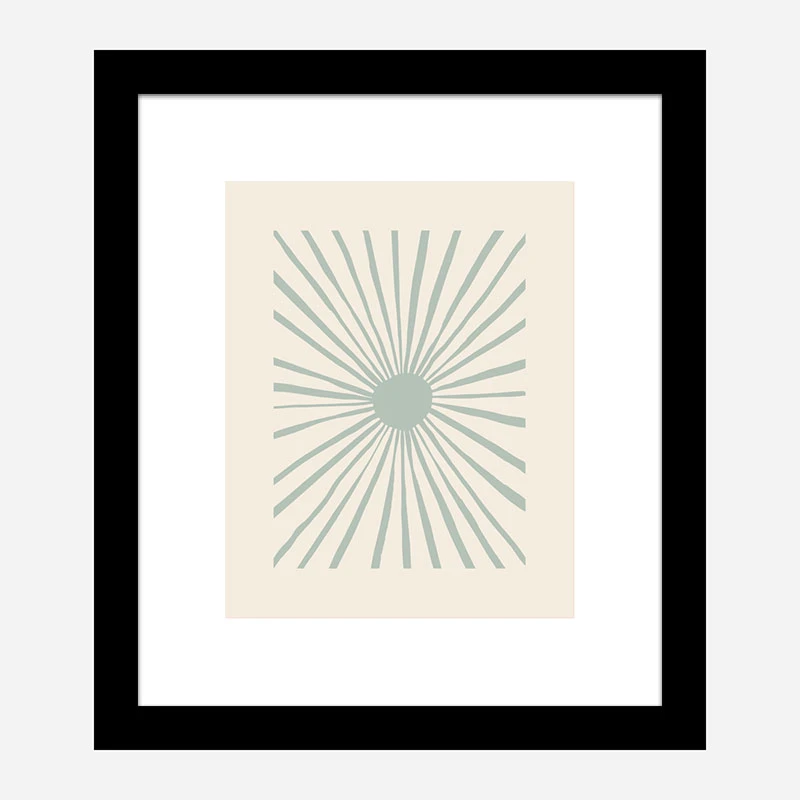 The Sun Grey Art Print