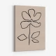 Oil Pastel Flower Black Art Print