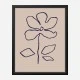 Oil Pastel Flower Blue Art Print