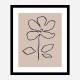 Oil Pastel Flower Blue Art Print