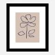 Oil Pastel Flower Blue Art Print
