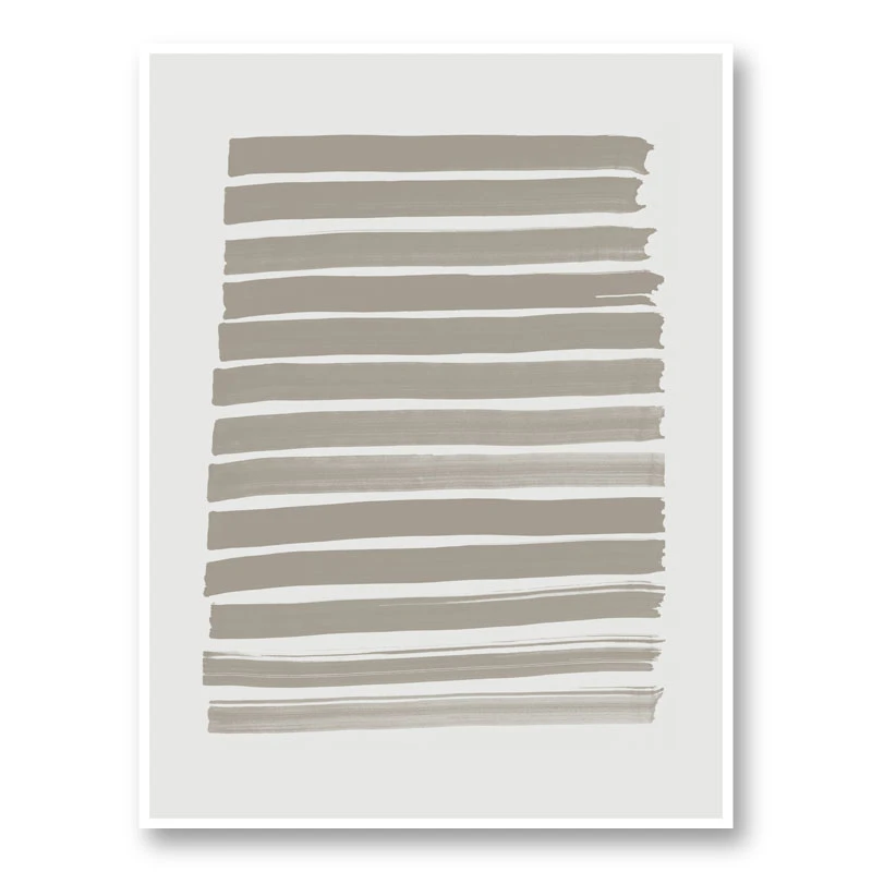 Green Strokes Art Print