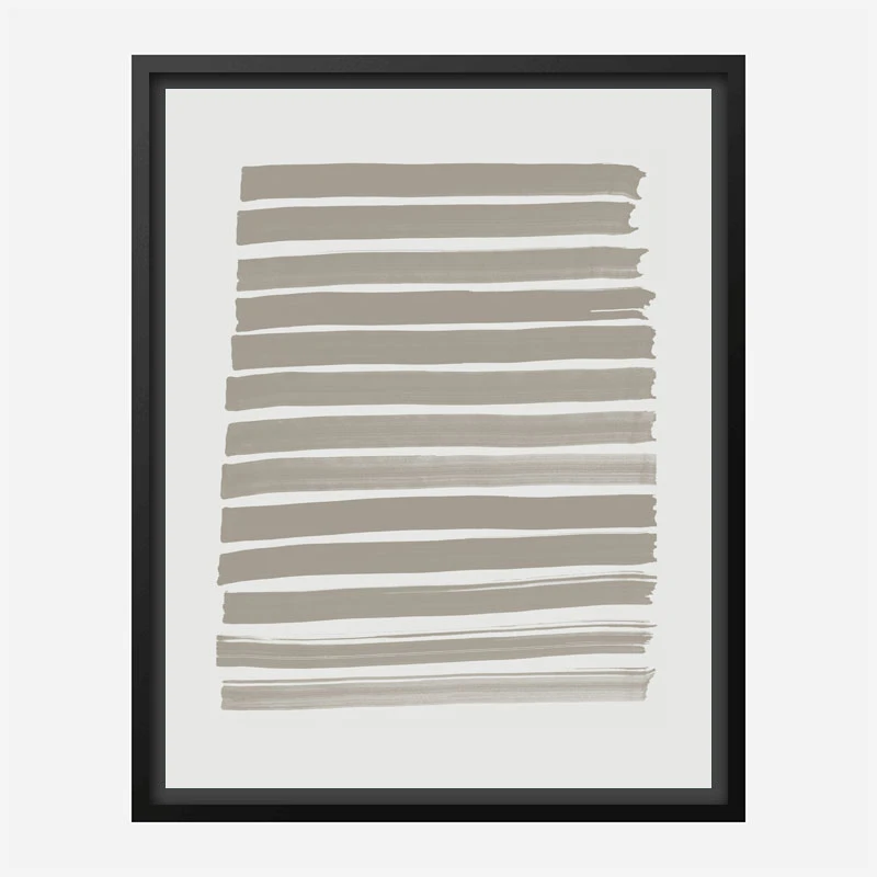 Green Strokes Art Print