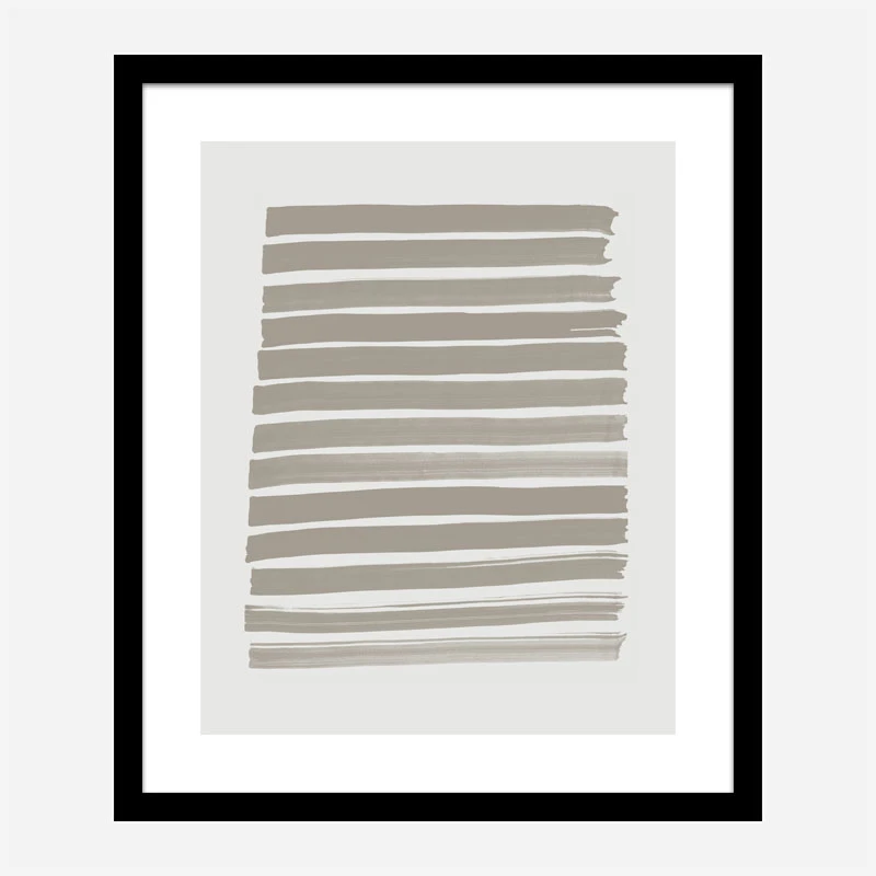 Green Strokes Art Print