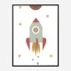 Solar Rocket Art Print