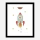 Solar Rocket Art Print