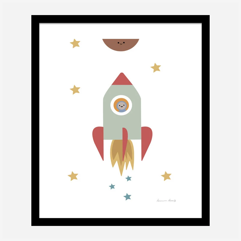 Solar Rocket Art Print