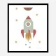 Solar Rocket Art Print