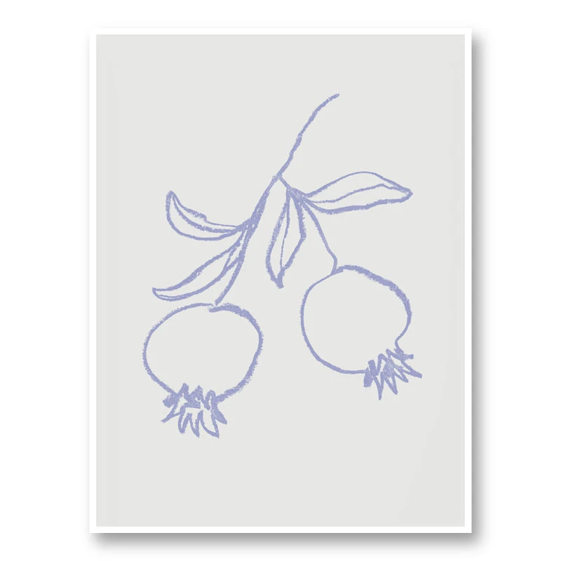 Pomegranate Lilac Art Print